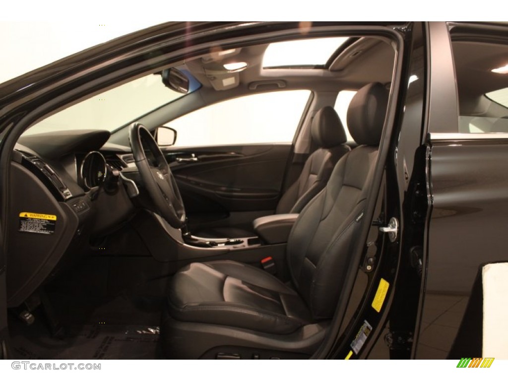 2011 Sonata Limited 2.0T - Midnight Black / Black photo #5