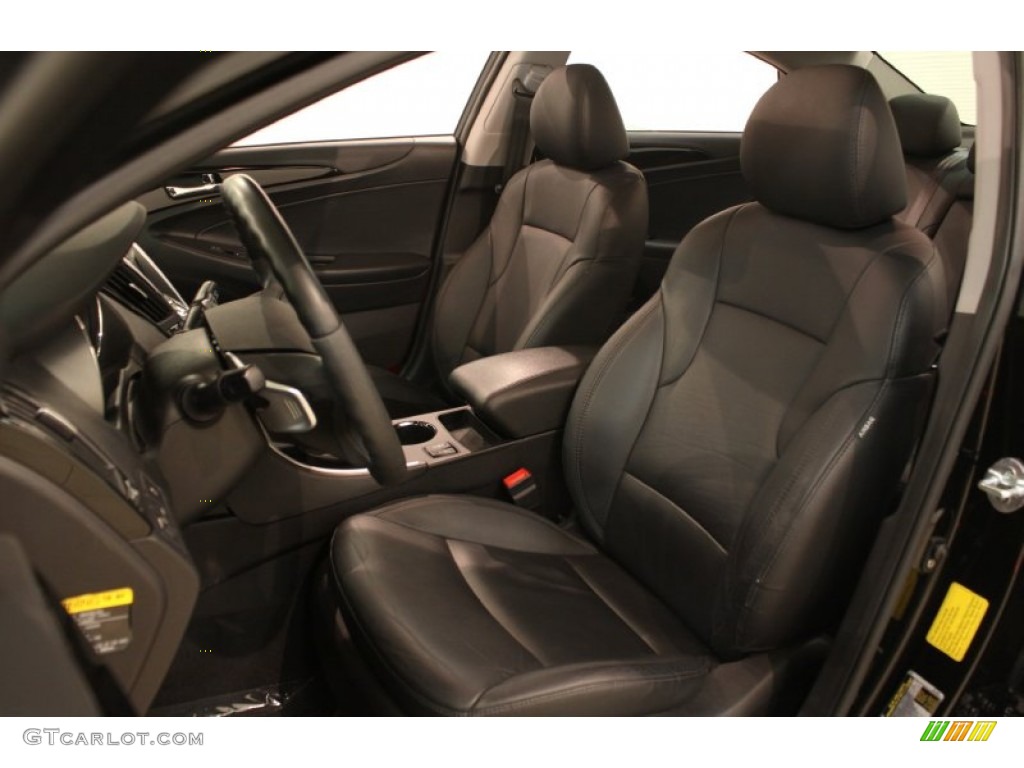 2011 Sonata Limited 2.0T - Midnight Black / Black photo #6