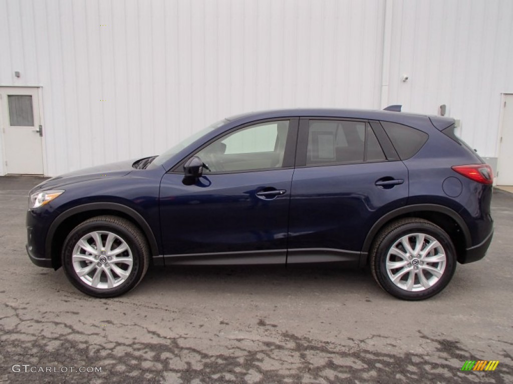 2013 CX-5 Grand Touring - Stormy Blue Mica / Sand photo #1
