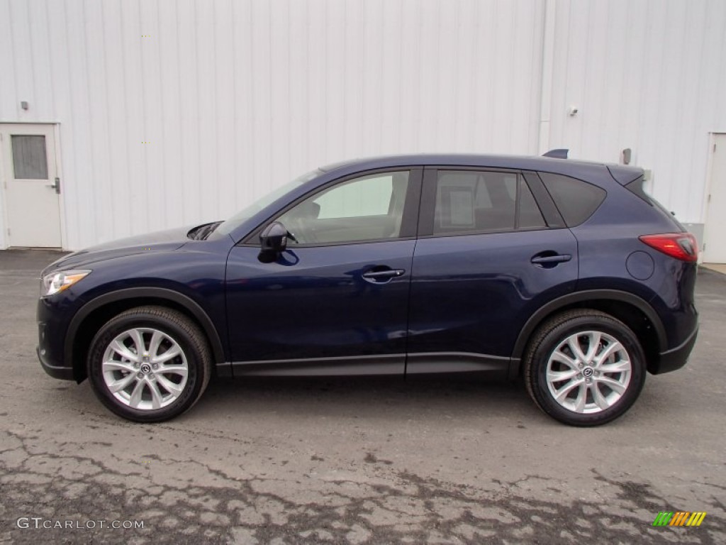 Stormy Blue Mica 2013 Mazda CX-5 Grand Touring Exterior Photo #78148807