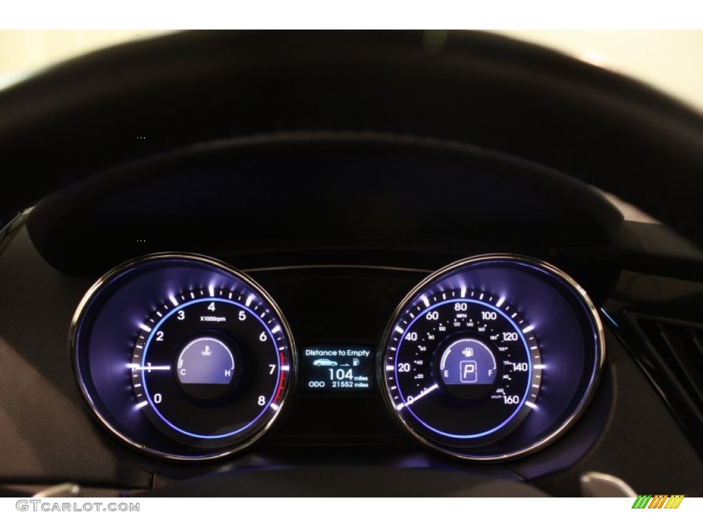 2011 Sonata Limited 2.0T - Midnight Black / Black photo #7