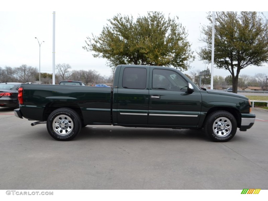 Dark Green Metallic 2007 Chevrolet Silverado 1500 Classic LT Extended Cab Exterior Photo #78148861