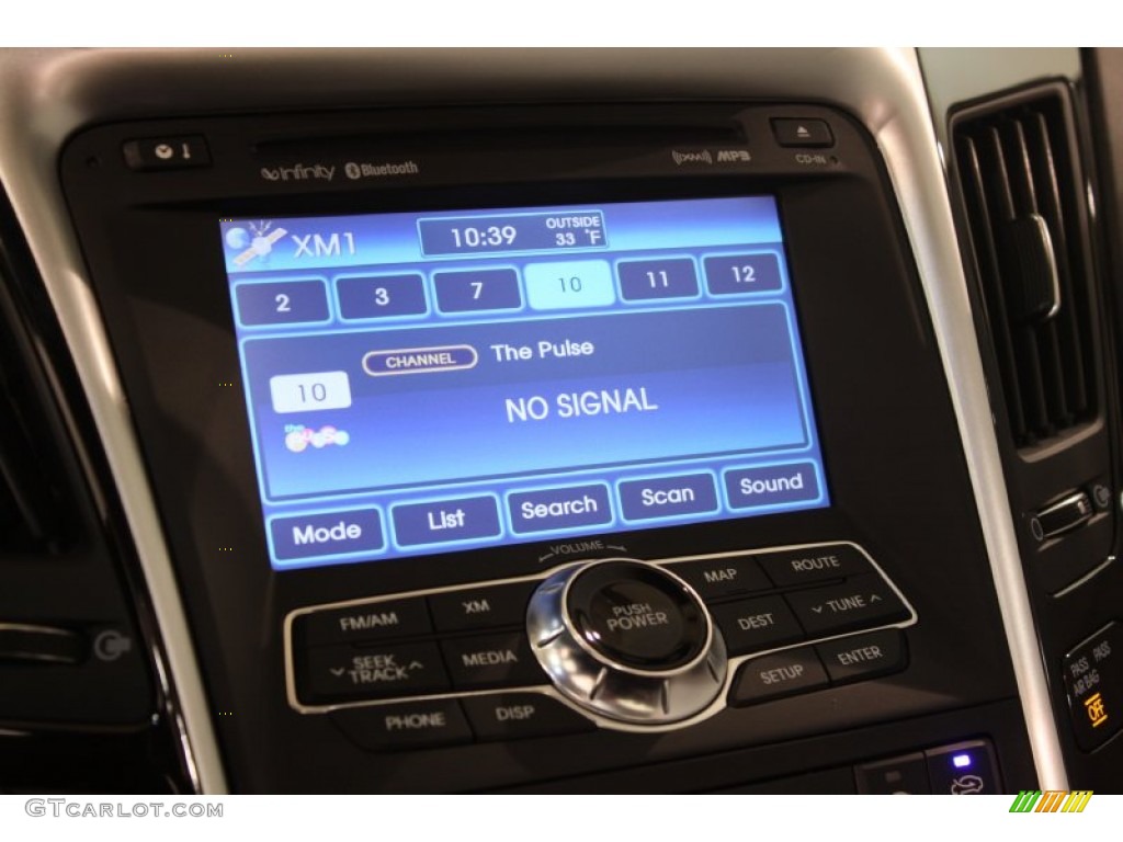 2011 Sonata Limited 2.0T - Midnight Black / Black photo #10