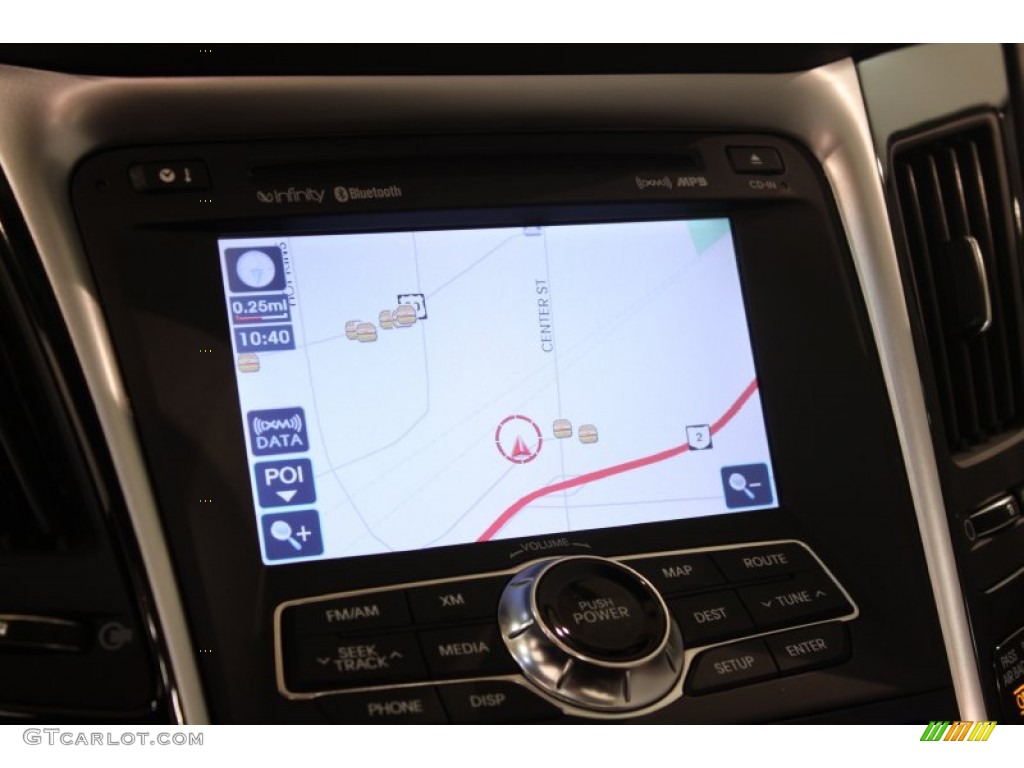 2011 Sonata Limited 2.0T - Midnight Black / Black photo #12