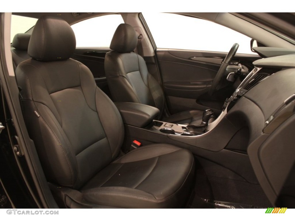 2011 Sonata Limited 2.0T - Midnight Black / Black photo #16