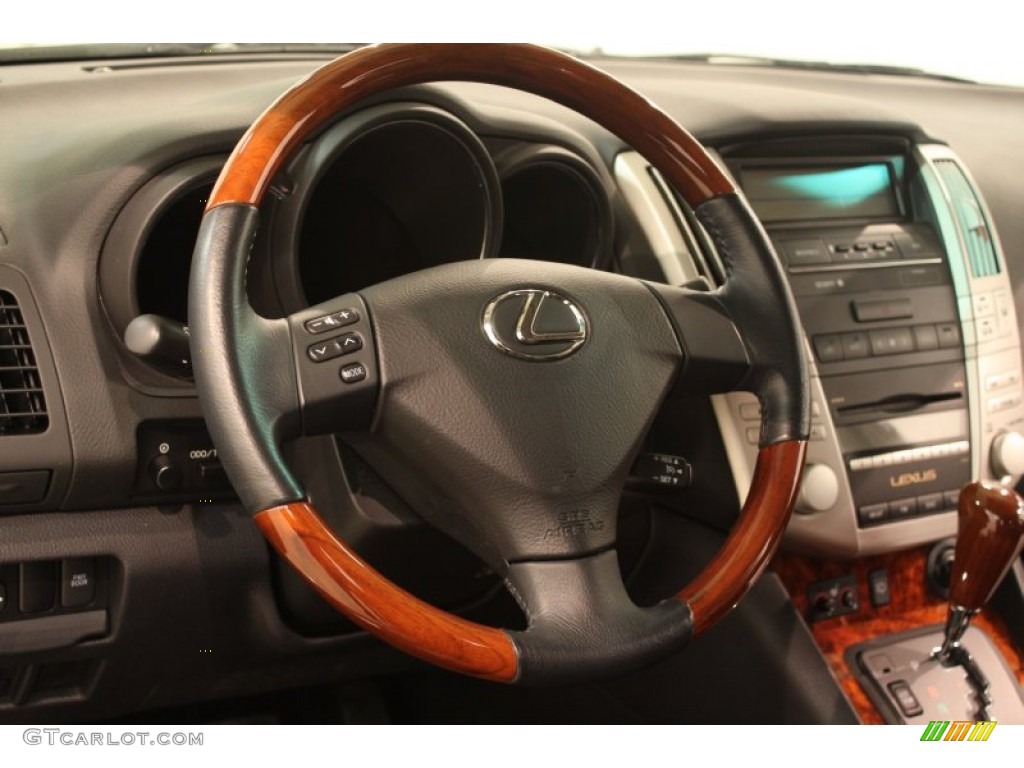 2009 Lexus RX 350 AWD Black Steering Wheel Photo #78149259