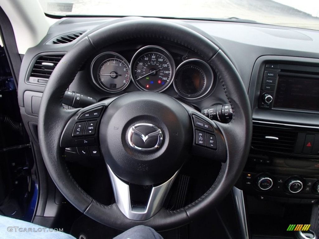 2013 Mazda CX-5 Grand Touring Sand Steering Wheel Photo #78149306