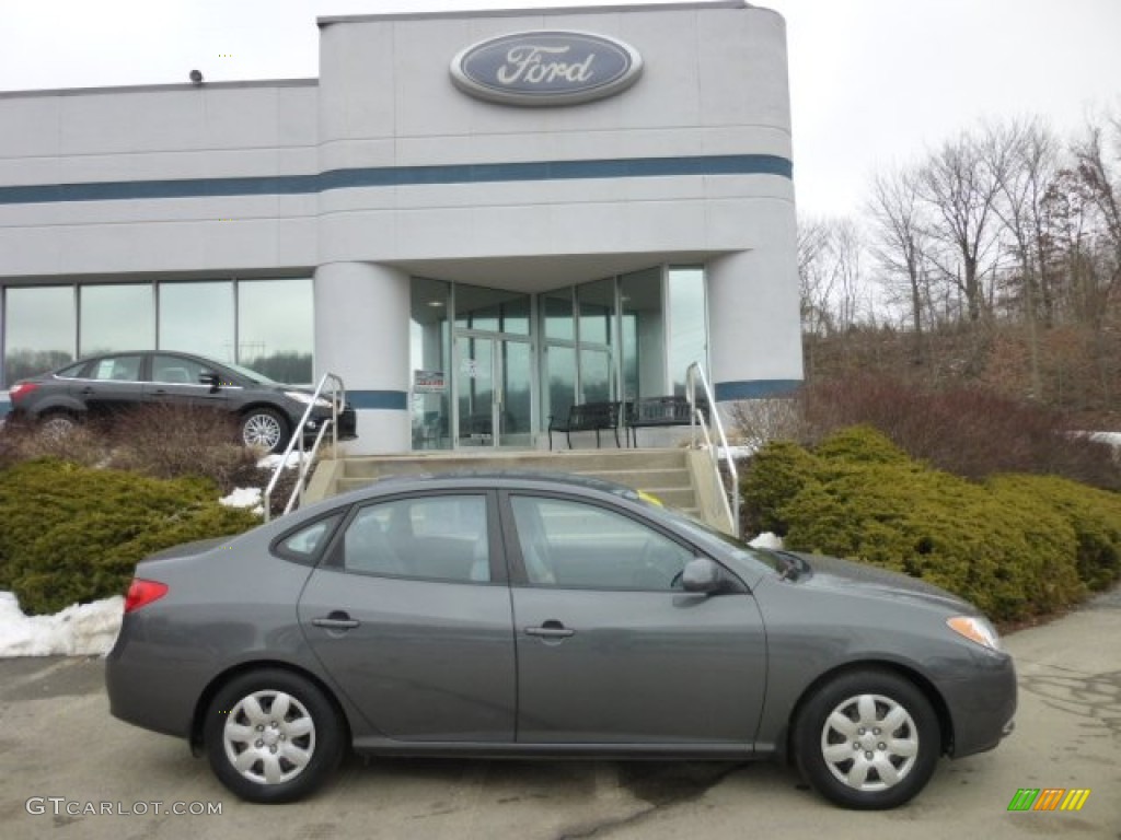 2007 Elantra GLS Sedan - Carbon Gray / Gray photo #1