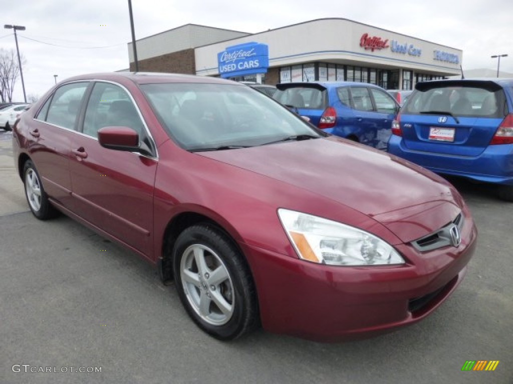 2003 Accord EX Sedan - Redondo Red Pearl / Gray photo #1