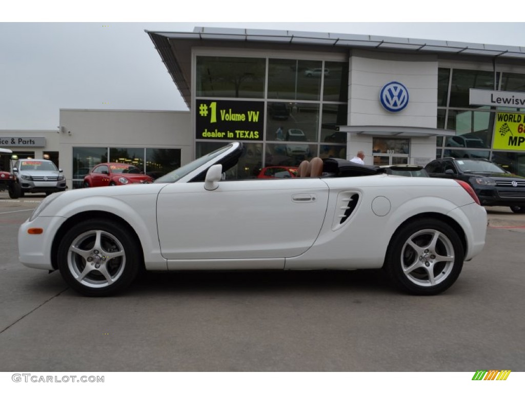 2005 MR2 Spyder Roadster - Super White / Tan photo #2
