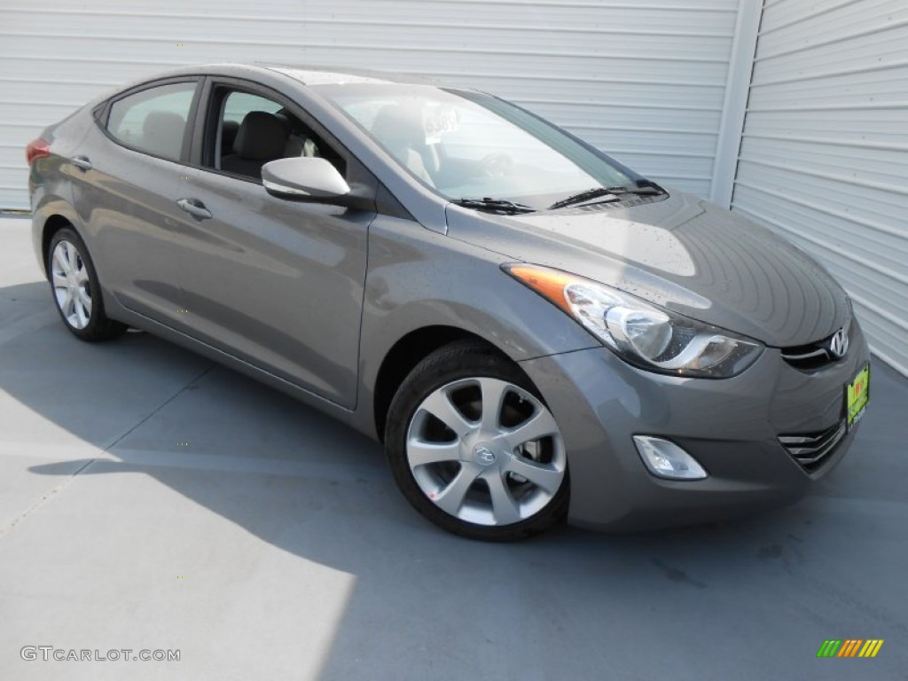 2013 Elantra Limited - Harbor Gray Metallic / Gray photo #2