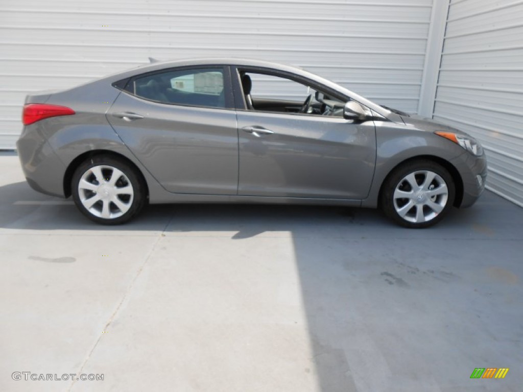 2013 Elantra Limited - Harbor Gray Metallic / Gray photo #3