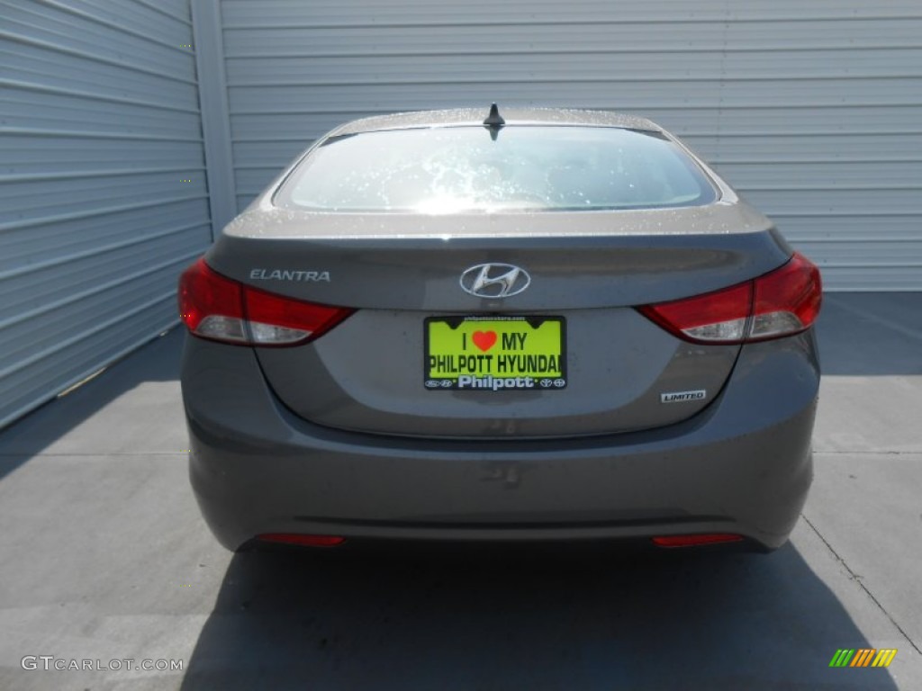2013 Elantra Limited - Harbor Gray Metallic / Gray photo #5