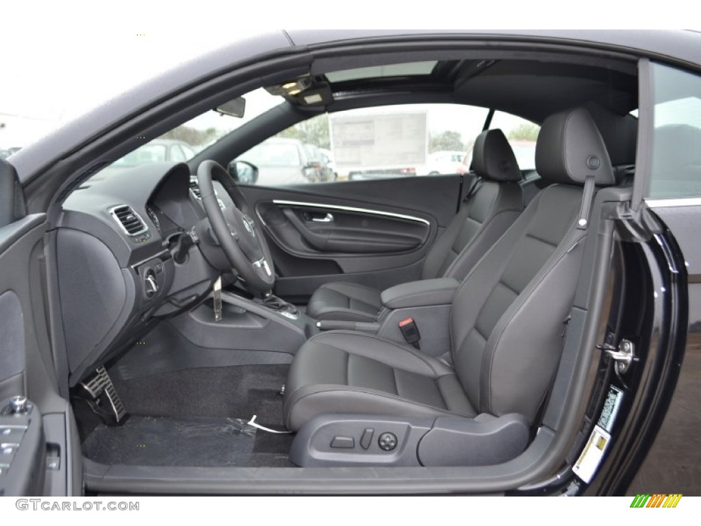 Titan Black Interior 2013 Volkswagen Eos Sport Photo #78152510