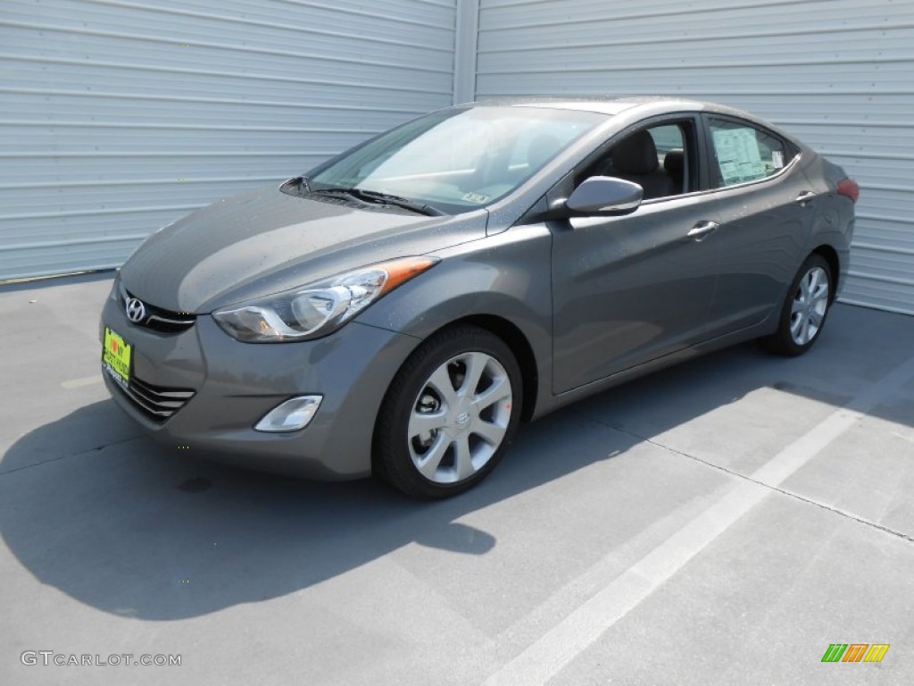 2013 Elantra Limited - Harbor Gray Metallic / Gray photo #9