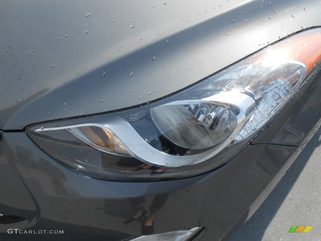 2013 Elantra Limited - Harbor Gray Metallic / Gray photo #11