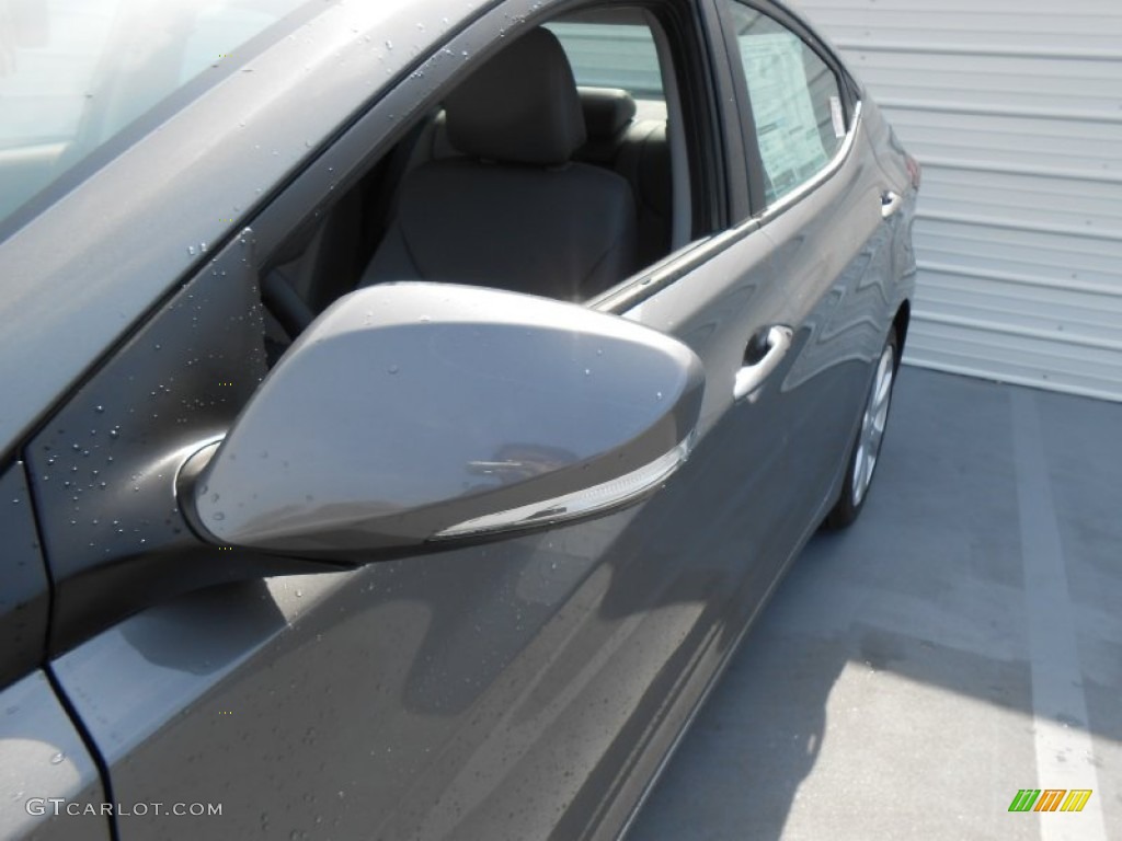 2013 Elantra Limited - Harbor Gray Metallic / Gray photo #14