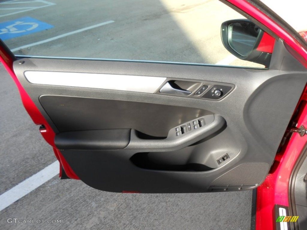2013 Volkswagen Jetta GLI Autobahn Titan Black Door Panel Photo #78152692