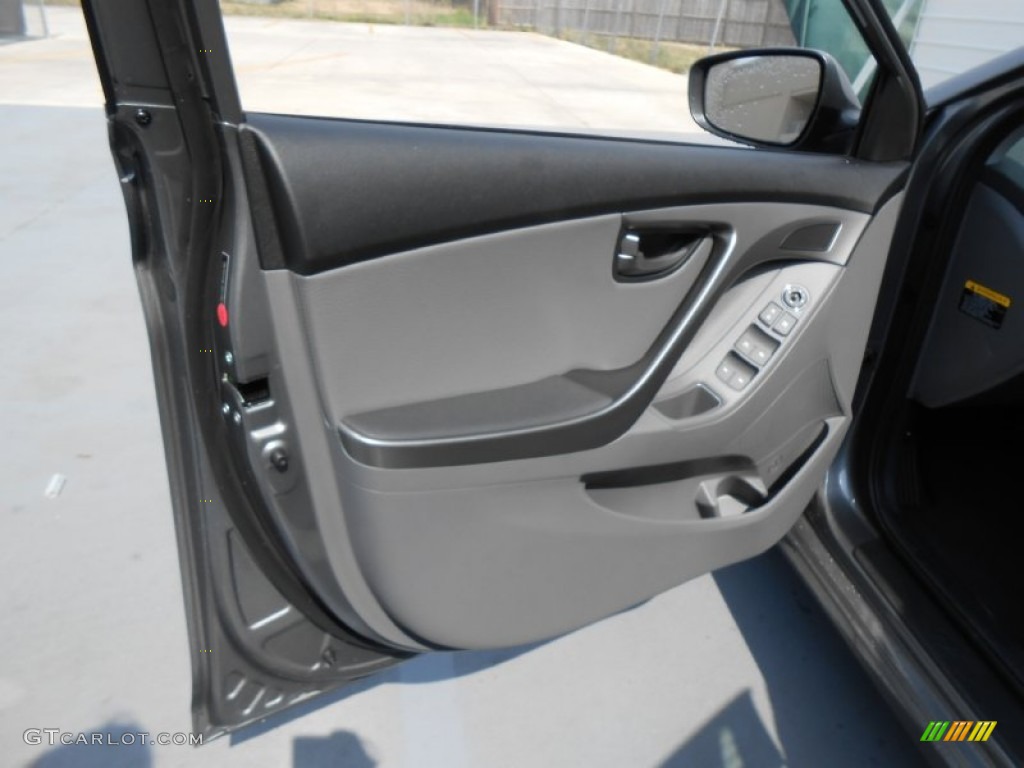 2013 Elantra Limited - Harbor Gray Metallic / Gray photo #22