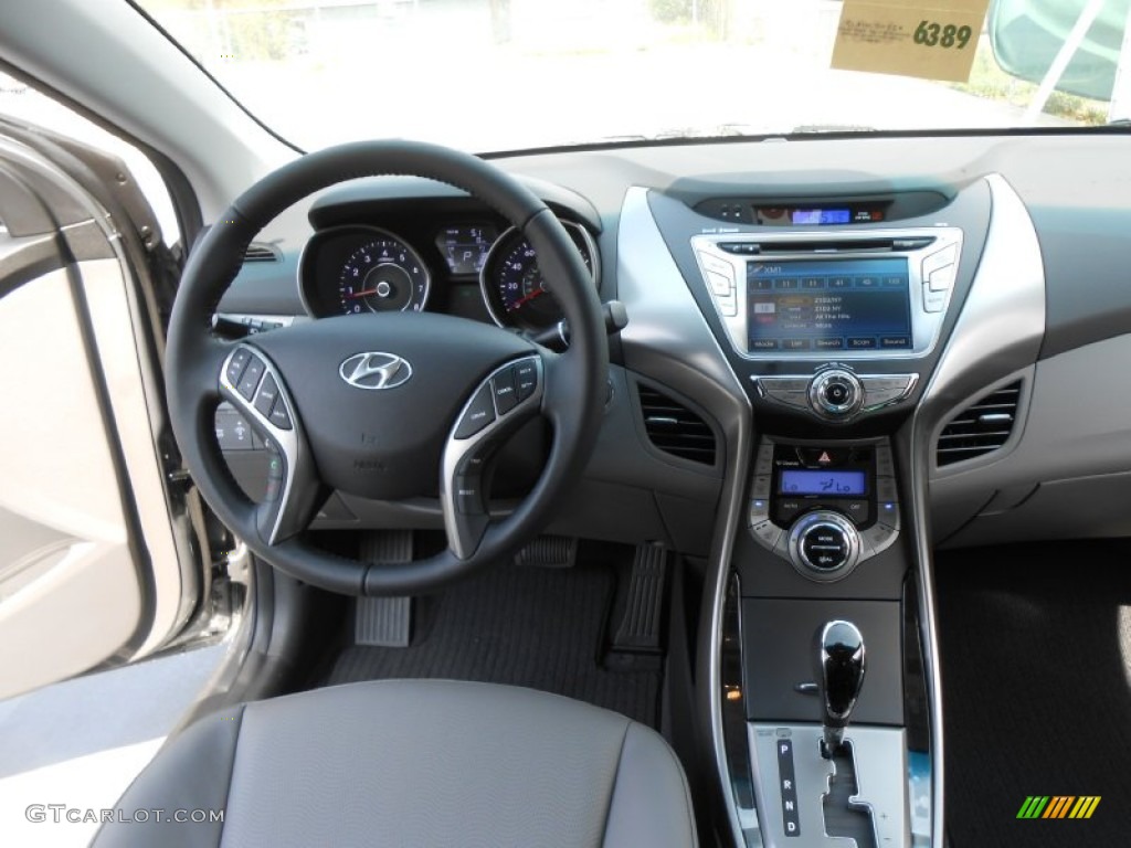 2013 Elantra Limited - Harbor Gray Metallic / Gray photo #27