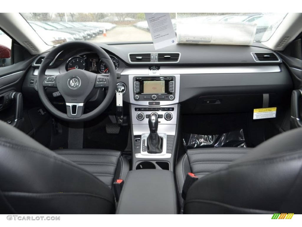 2013 Volkswagen CC Lux Black Dashboard Photo #78153855