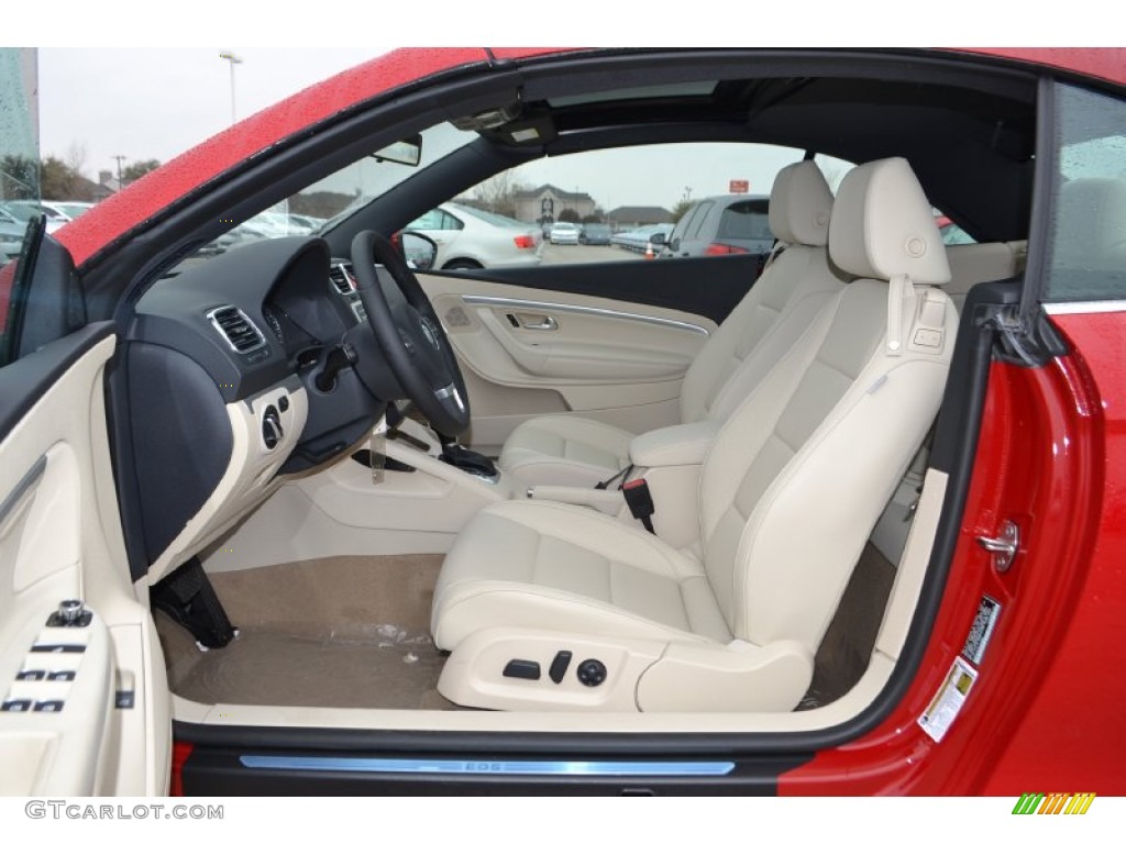 Cornsilk Beige Interior 2013 Volkswagen Eos Komfort Photo #78154614
