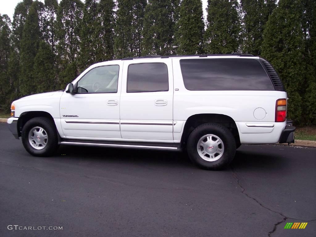 2001 Yukon XL SLT 4x4 - Summit White / Neutral Tan/Shale photo #7