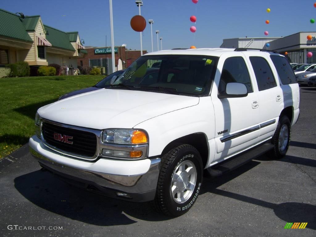 2004 Yukon SLT 4x4 - Summit White / Pewter/Dark Pewter photo #1