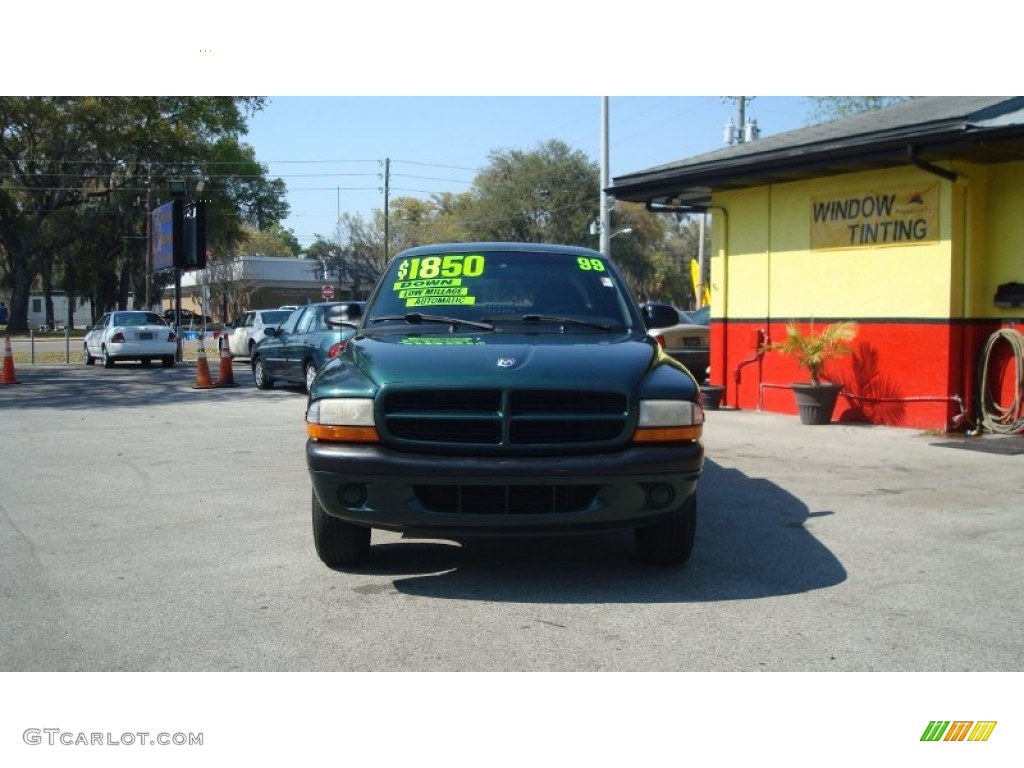 1999 Dakota Sport Extended Cab - Forest Green Pearl / Mist Gray photo #8