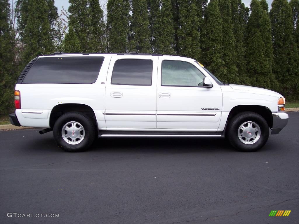 2001 Yukon XL SLT 4x4 - Summit White / Neutral Tan/Shale photo #17