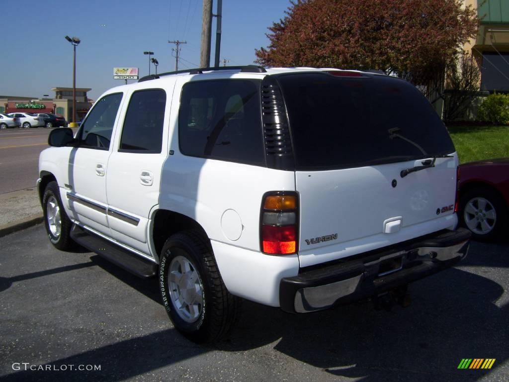 2004 Yukon SLT 4x4 - Summit White / Pewter/Dark Pewter photo #2