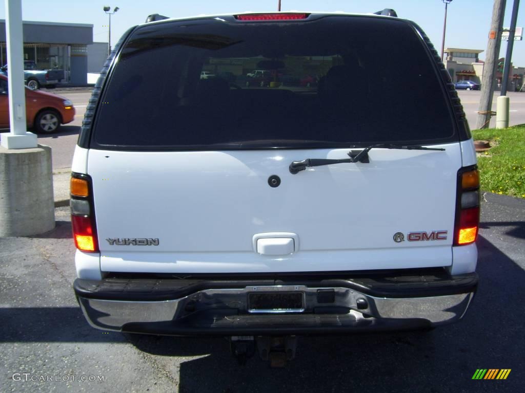 2004 Yukon SLT 4x4 - Summit White / Pewter/Dark Pewter photo #3