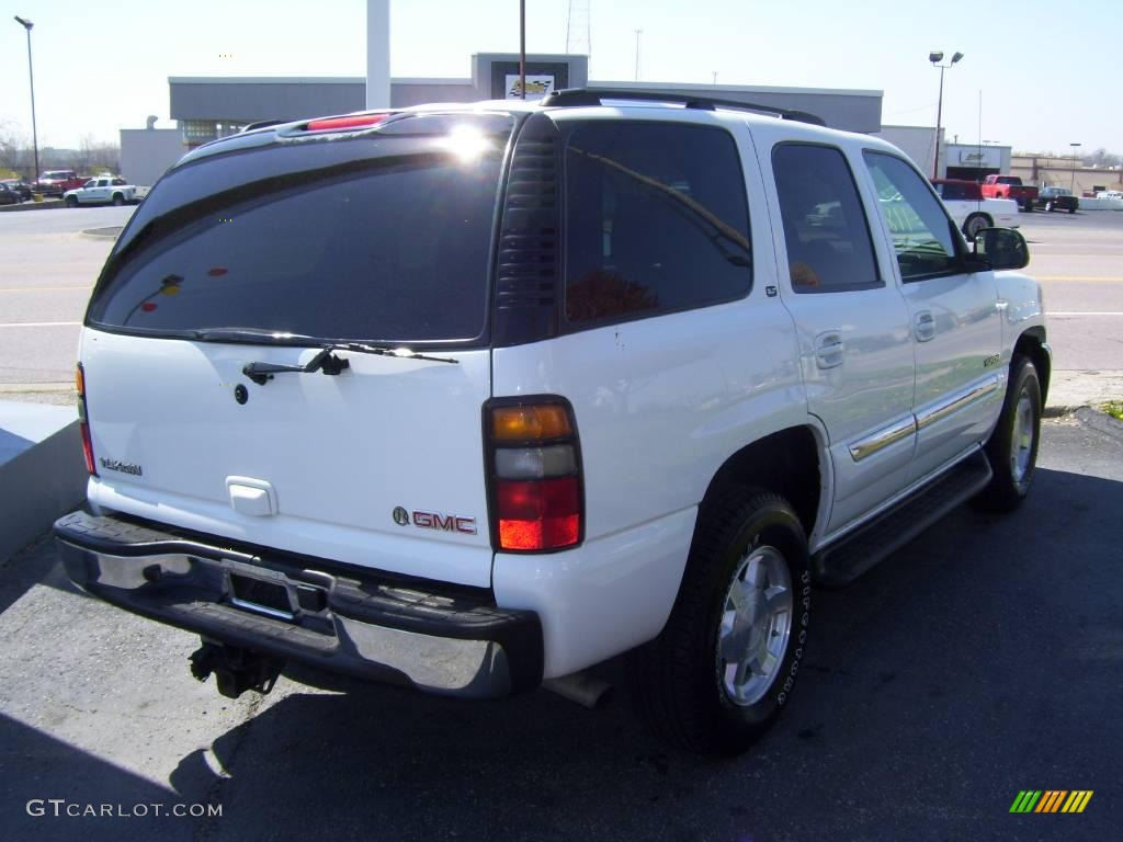 2004 Yukon SLT 4x4 - Summit White / Pewter/Dark Pewter photo #4