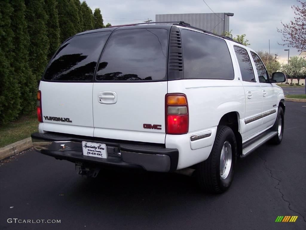 2001 Yukon XL SLT 4x4 - Summit White / Neutral Tan/Shale photo #21