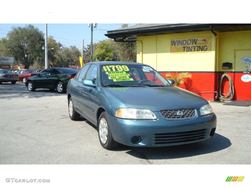 2002 Sentra GXE - Out Of The Blue / Stone photo #1