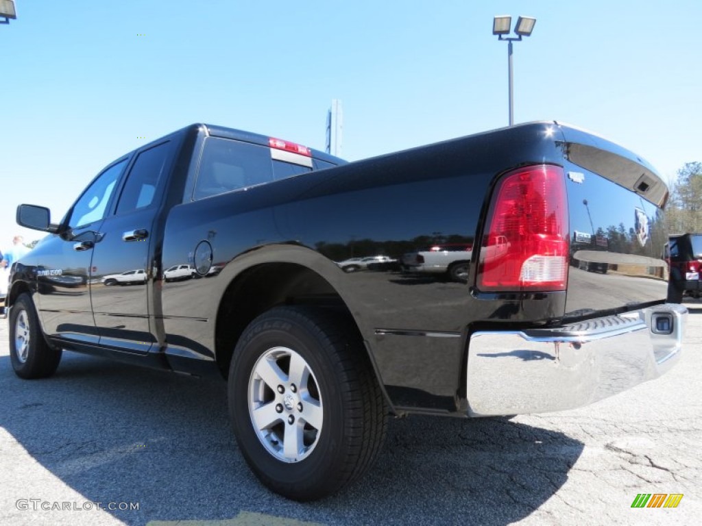 2012 Ram 1500 SLT Quad Cab - Black / Dark Slate Gray/Medium Graystone photo #5