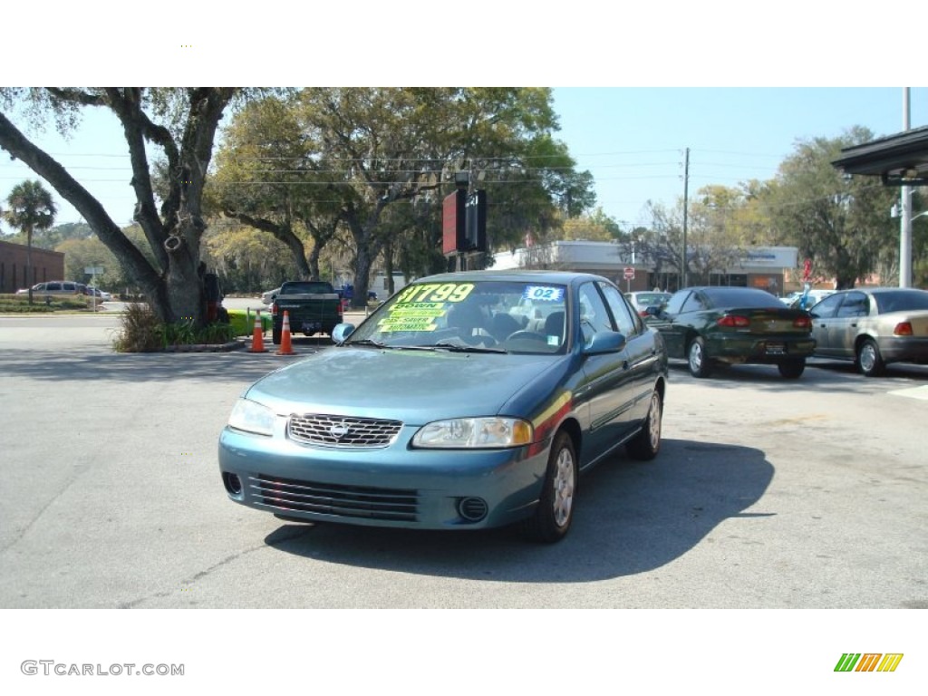 2002 Sentra GXE - Out Of The Blue / Stone photo #7