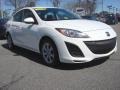 2011 Crystal White Pearl Mica Mazda MAZDA3 i Sport 4 Door  photo #1