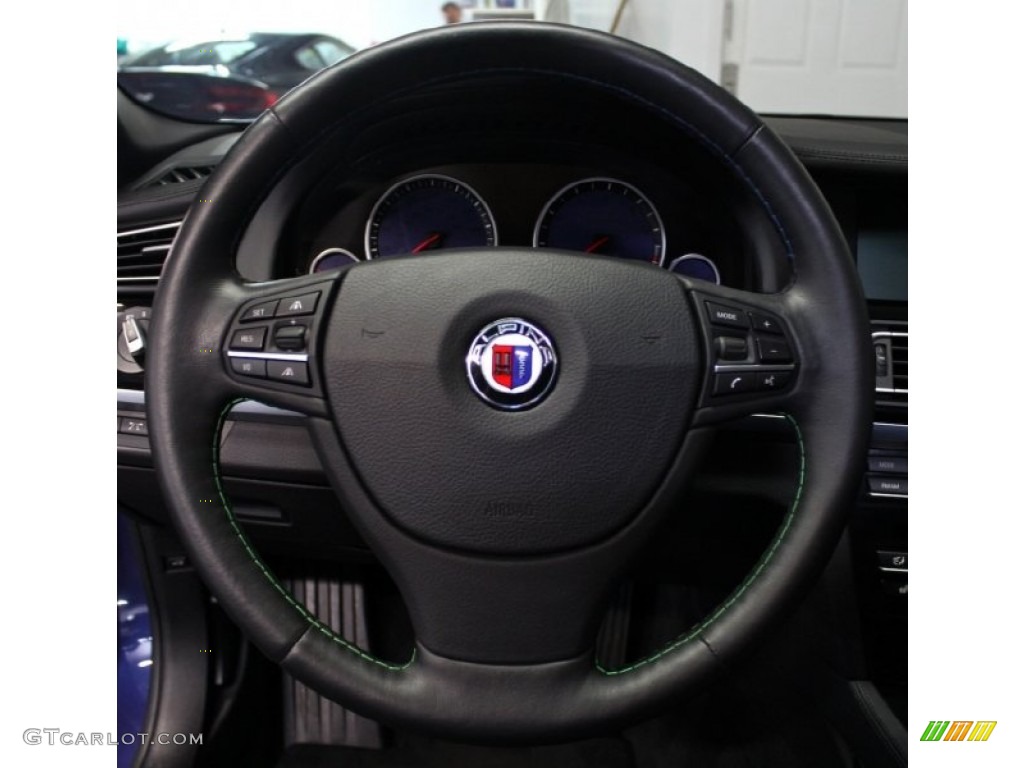 2012 BMW 7 Series Alpina B7 xDrive LWB Black Steering Wheel Photo #78157047