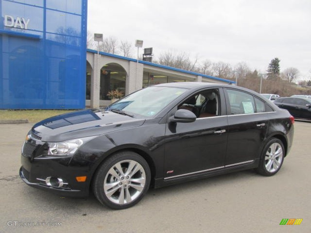 2013 Cruze LTZ/RS - Black Granite Metallic / Jet Black/Brick photo #1