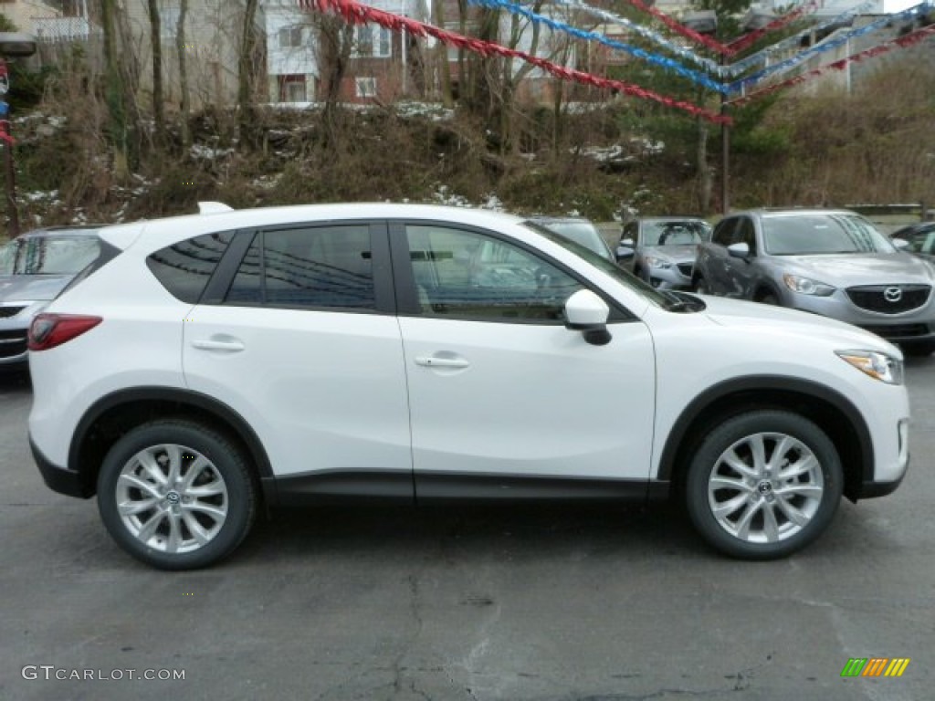 2014 CX-5 Grand Touring AWD - Crystal White Pearl Mica / Sand photo #6