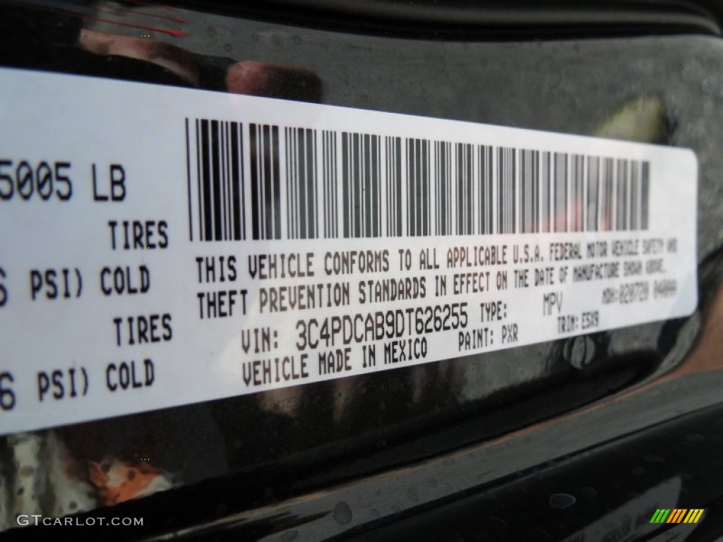 2013 Dodge Journey American Value Package Color Code Photos