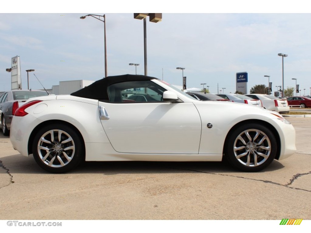 Pearl White 2010 Nissan 370Z Touring Roadster Exterior Photo #78159744