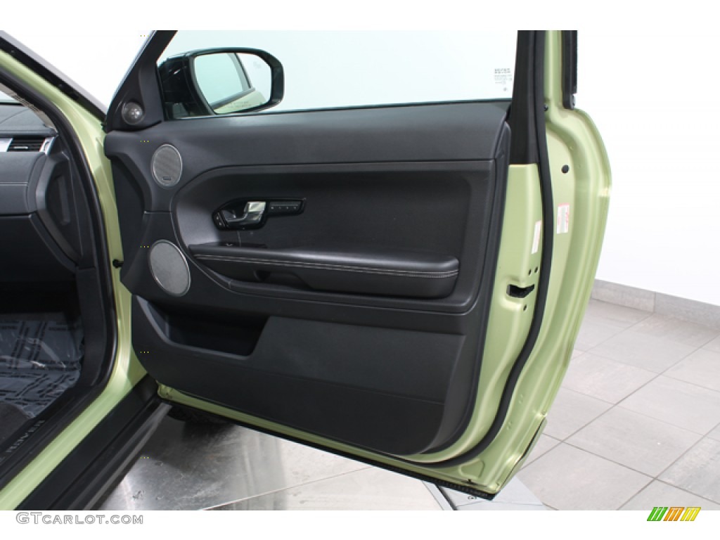 2012 Land Rover Range Rover Evoque Coupe Dynamic Dynamic Ebony/Cirrus Door Panel Photo #78161208