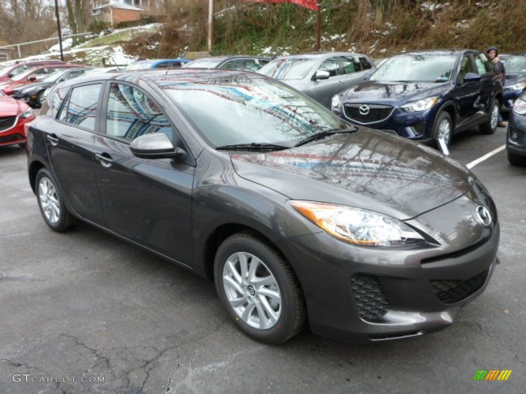 2013 MAZDA3 i Touring 5 Door - Graphite Mica / Black photo #7