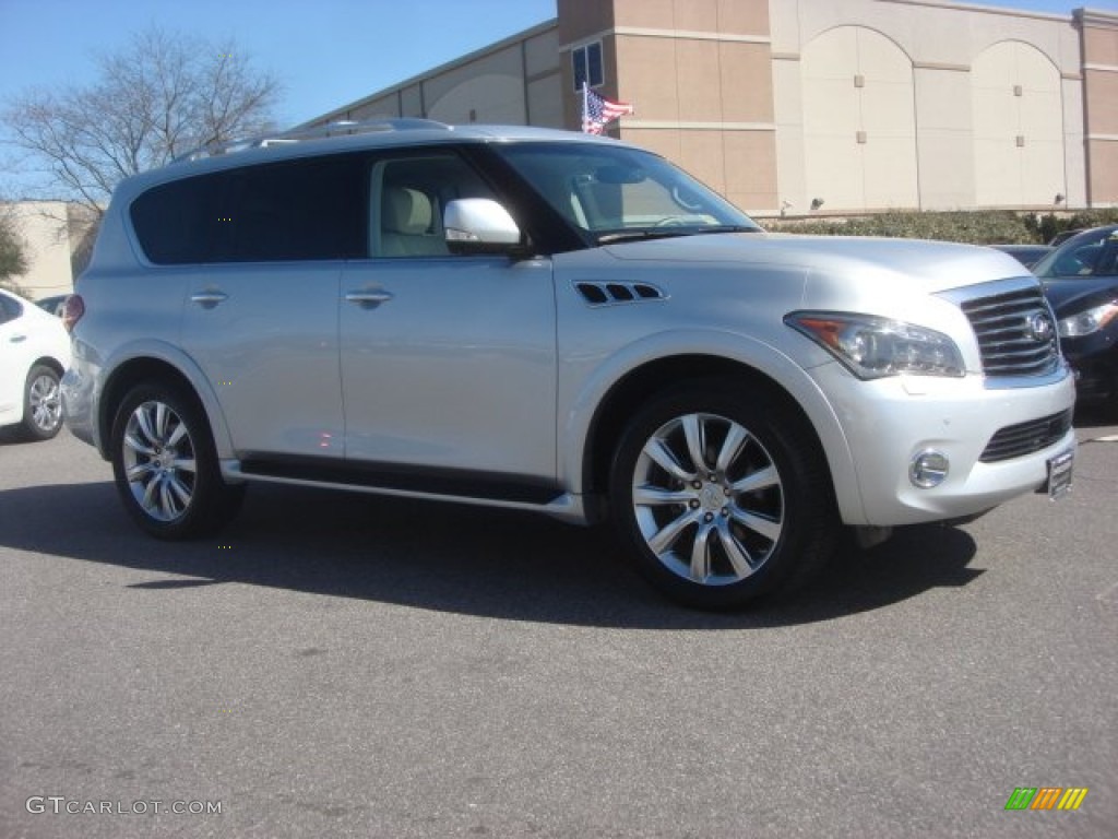 Liquid Platinum 2011 Infiniti QX 56 4WD Exterior Photo #78161307