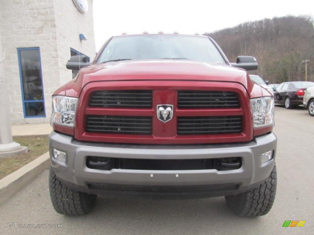Deep Cherry Red Crystal Pearl 2011 Dodge Ram 3500 HD SLT Outdoorsman Crew Cab 4x4 Exterior Photo #78161652