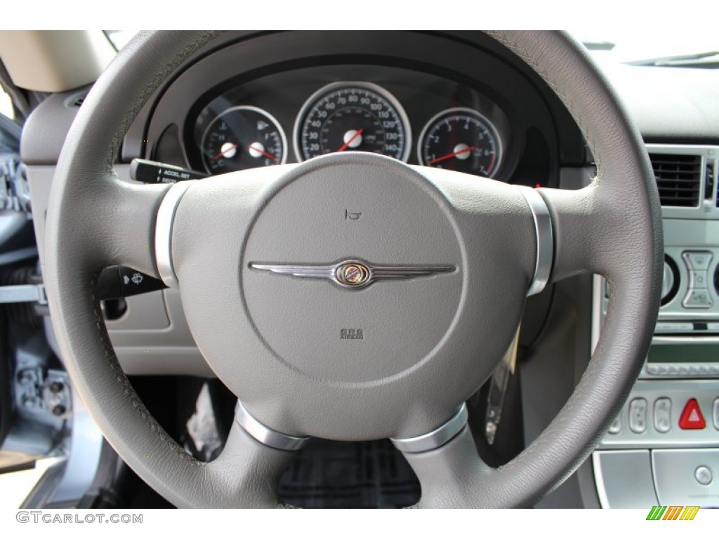 2007 Chrysler Crossfire Limited Roadster Dark Slate Gray/Medium Slate Gray Steering Wheel Photo #78161709