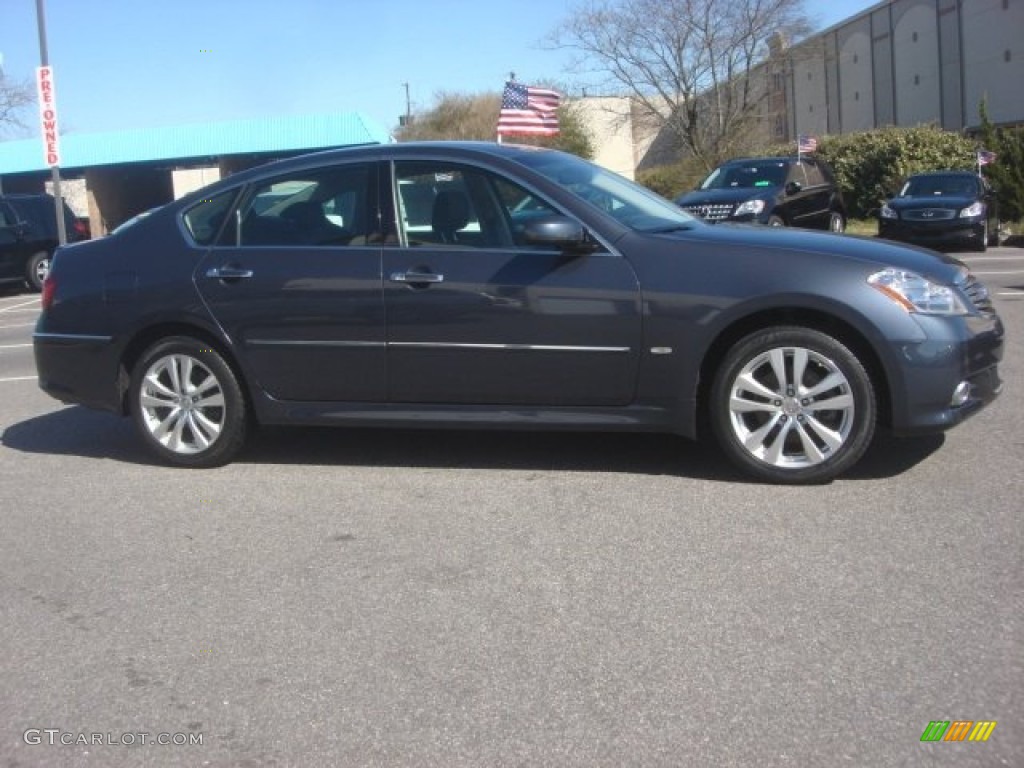 2010 M 35x AWD Sedan - Blue Slate / Stone photo #3