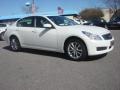 Moonlight White 2009 Infiniti G 37 x Sedan Exterior